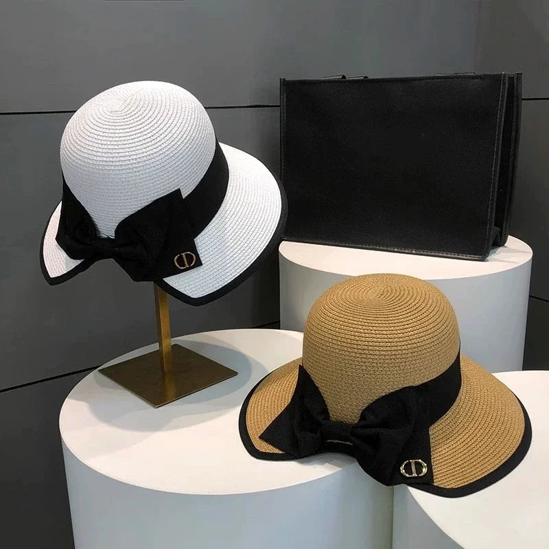Bowknot Straw Hat